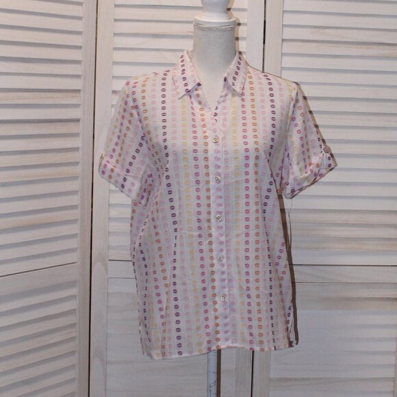 Alfred Dunner Tops - Alfred Dunner size small button up blouse. NWT